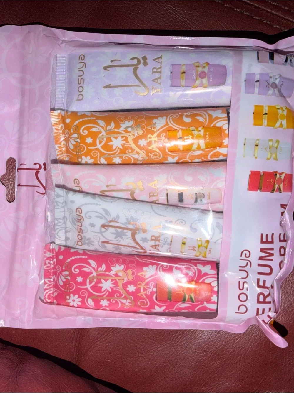 2pack Yara Perfume Cream Set - Pink, White, Orange, Purple (Brand: Yara)